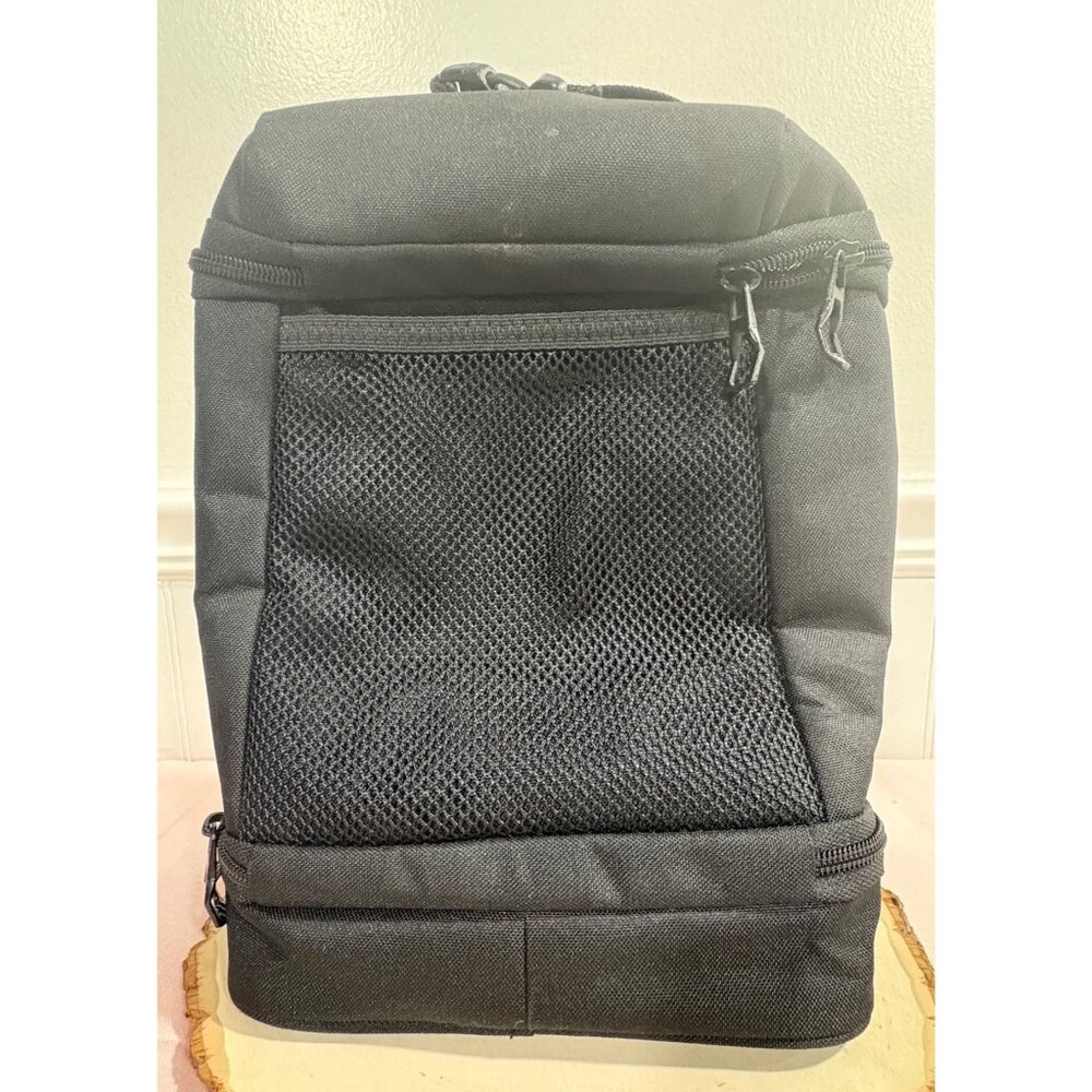 Adidas Insulated Black Lunch Bag With Mesh Pocket & Carabiner Clip - Picture 3 of 10